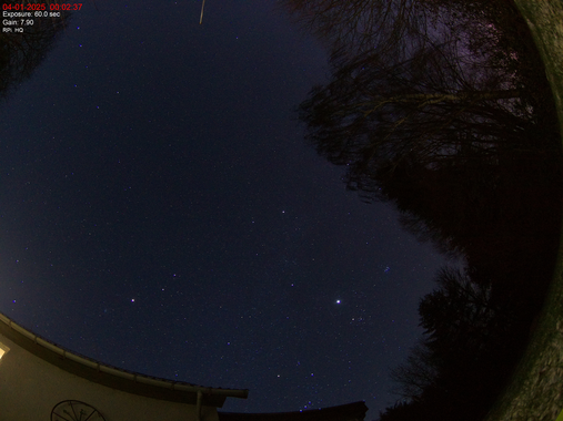 Example of the sky from my back yard