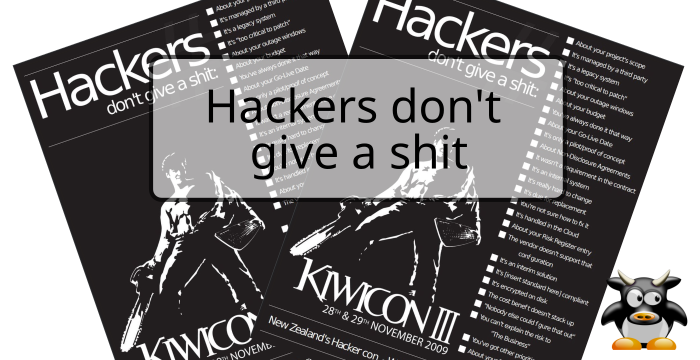 Hackers don't give a shit