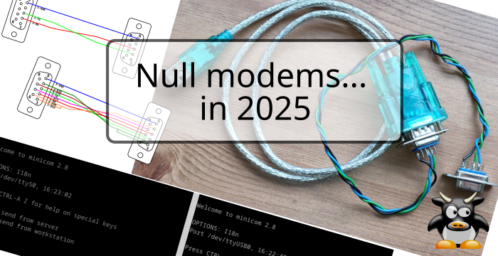 Null modems... in 2025